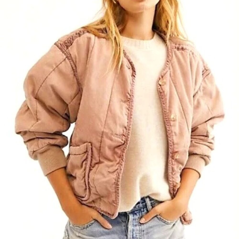 Free People Mixed Signals Liner Jacket